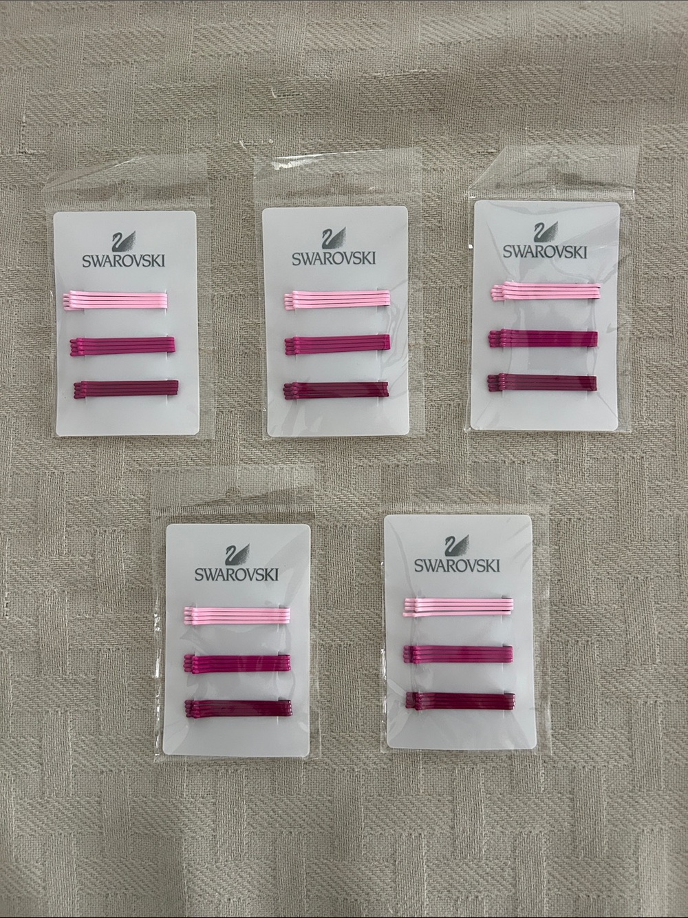 Swarovski Pink and Magenta Bobby Pins